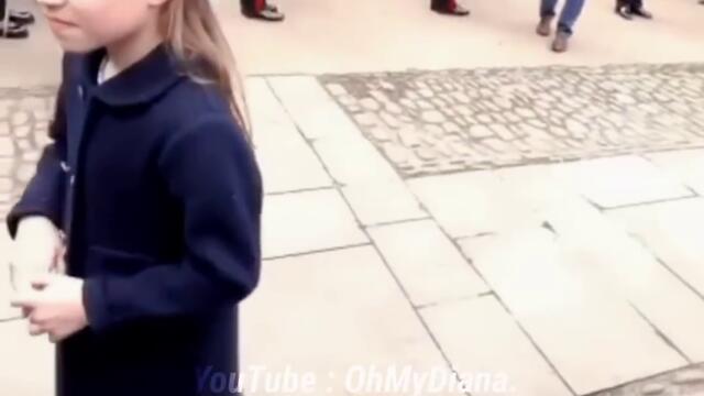 Princess Charlotte is very happy when she is invited to shake hands❤️✨ (HD) __ #short #shorts