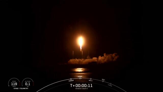 SpaceX Launches the Arabsat BADR-8 satellite 🛰 to Geostationary Orbit. #spacex #falcon9 #elonmusk