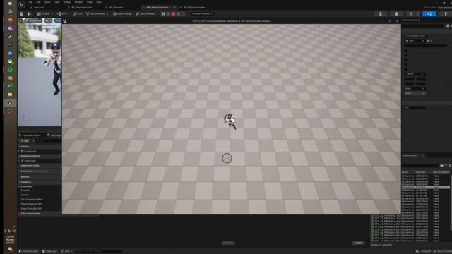 Unreal 5 top down character movement and strafing demonstration