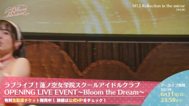 【限定公開】Reflection in the mirror / スリーズブーケ（ライブ映像）