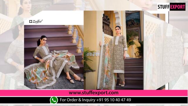 Zulfat Biba Cotton Designer Dress Material Collection Full Catalog Available At Wholesale Rate.