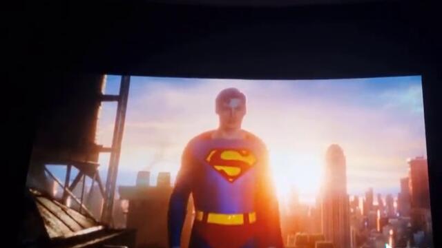 Ember and Wade's Reaction to Christopher Reeve's Superman in The Flash