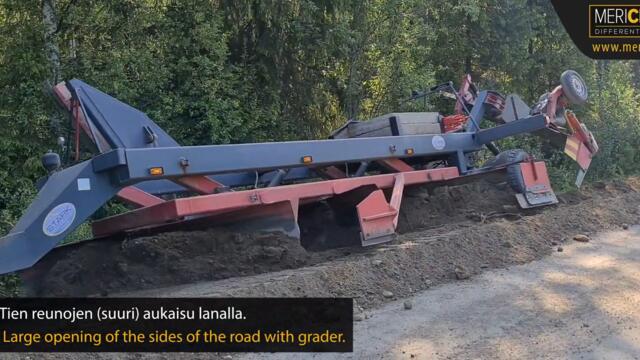 MeriCrusher and MeriRoad making remix maintenance for gravel road.