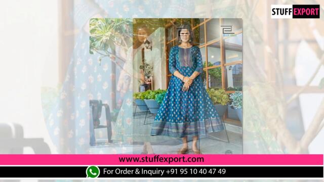 Blue Hills Starbucks Long Anarkali Kurti Collection Full Catalog Available At Wholesale Rate.