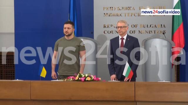 Зеленски и Николай Денков подписаха декларация за евроатлантическата интеграция на Украйна