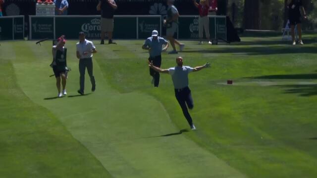 Stephen Curry goes wild after ace at Lake Tahoe | Golf Channel