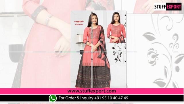 Dhanshri Vol 2 Kids Wear Rayon Kurti Palazzo With Dupatta Full Catalog Available At Wholesale Rate.