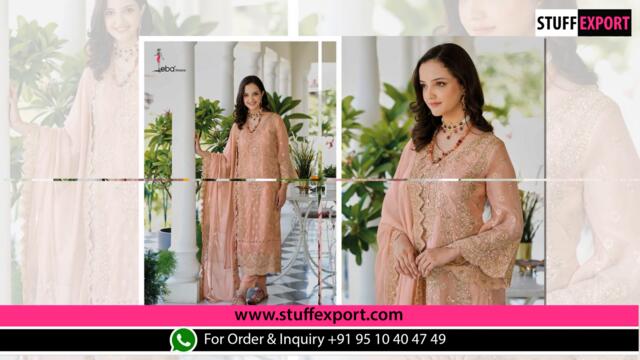 Eba Aanaya Soft Organza Designer Salwar Kameez Collection Full Catalog Available At Wholesale Rate.