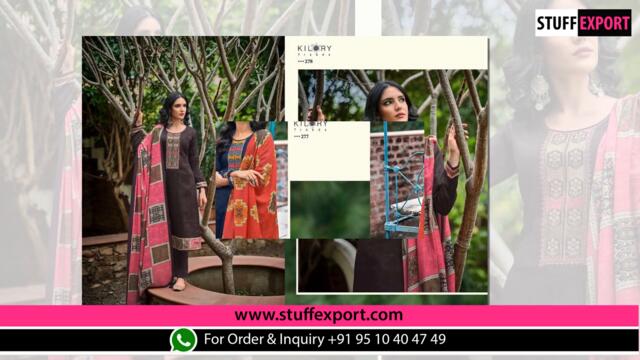 Kilory Hayat Jam Cotton Designer Dress Material Collection Full Catalog Available At Wholesale Rate.