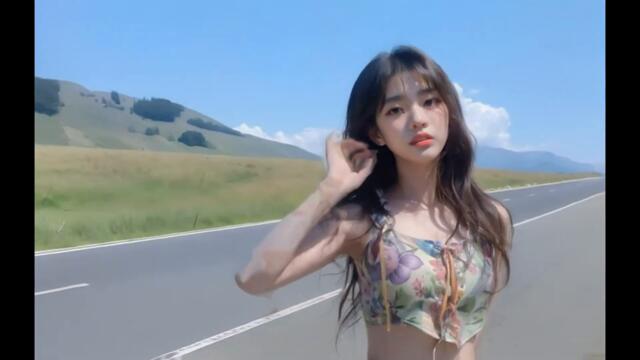 [4K AI영상] 청량감 넘치는 미소녀 / A beautiful girl full of coolness / 清涼感あふれる美少女 #ai #ai룩북 #stablediffusion