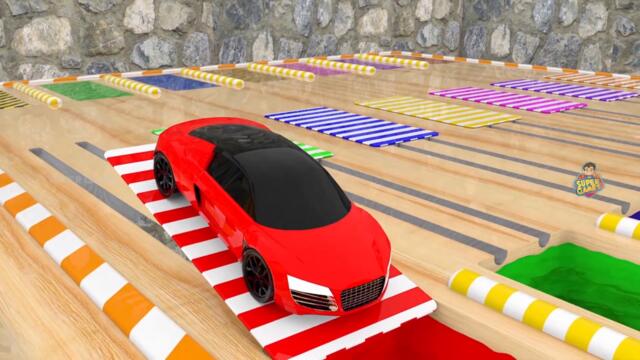 Learn Colors Names in a Snow House full of CARS slider | Jingle bell Music | Super Games 2023