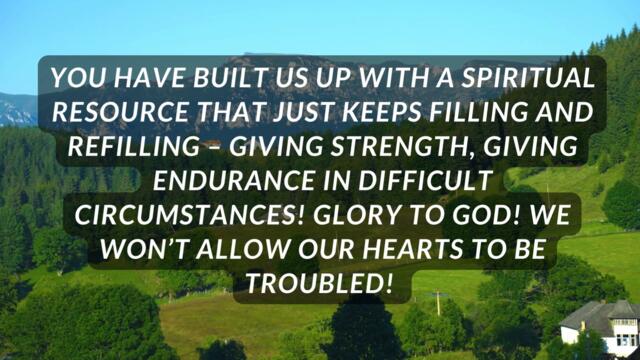 Daily Prayer - Father in Jesus Name we give you glory for faith!