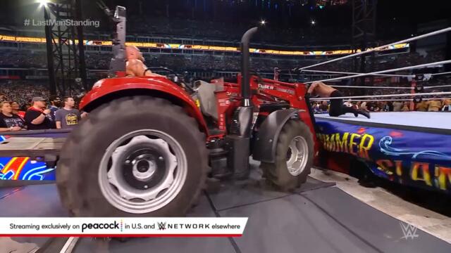 Brock Lesnar lifts the ring with a tractor!: SummerSlam 2022 (WWE ...