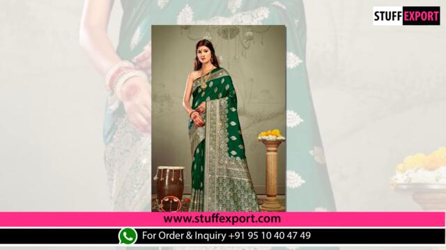 Bunawat Rohini Silk Designer Banarasi Saree Collection Full Catalog Available At Wholesale Rate.
