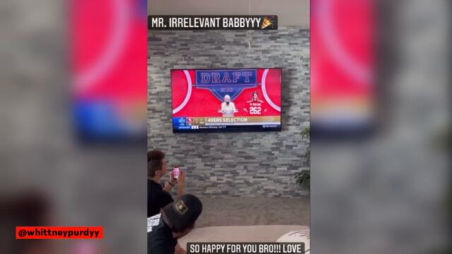 Brock Purdy reaction to being drafted by the 49ers