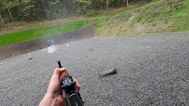 Full Auto AK-47 Mag Dump GoPro View