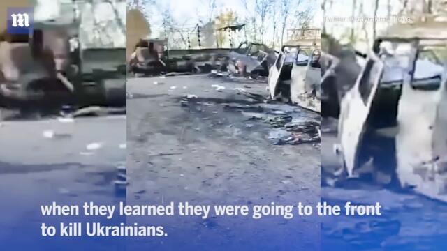 120 Russian soldiers who celebrated going to war with Ukraine are taken out by HIMARS strike