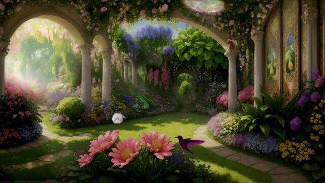 💚 Тайната градина ... (Luty Molíns - цигулка) 💚