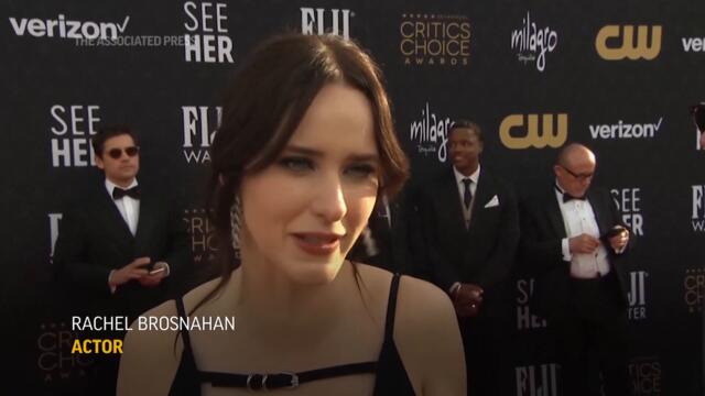 Rachel Brosnahan on new role in Superman movie at Critics Choice Awards
