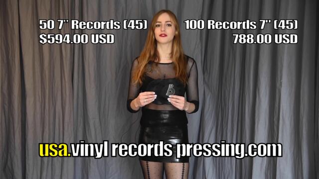 Sale on vinyl records pressing