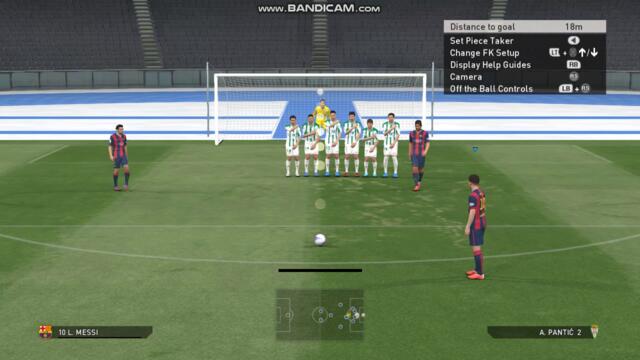PES 2015: Фаул и гол