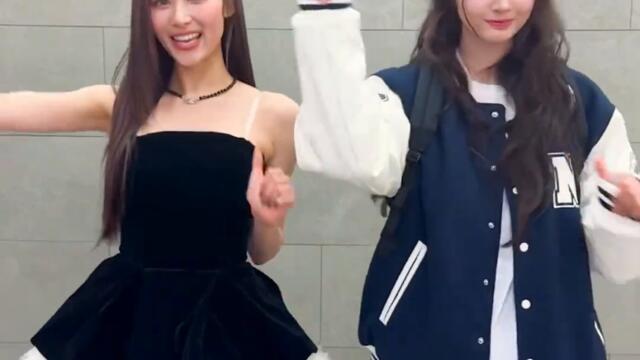 Look at 사나 웅니 🐹🩷🐰 with #TWICE #트와이스 #SANA #사나 #NMIXX #엔믹스 #설윤 #SULLYOON #날바라바라봐 #lookatme