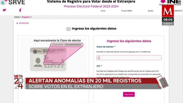 INE alerta de las irregularidades en registros sobre votos en el extranjero