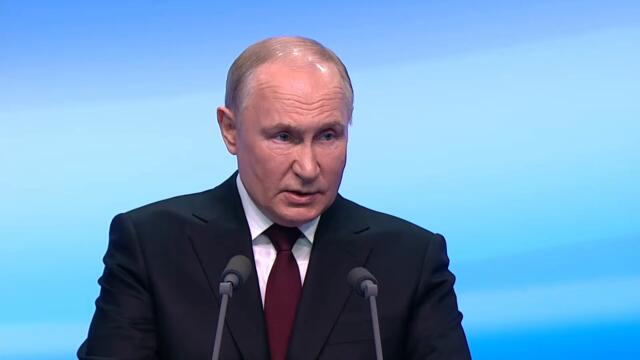 Владимир Путин прибыл в свой избирательный штаб - Москва, Выборы Президента России - 17.03.2024