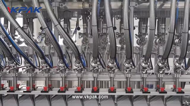 Automatic Engine Motor Oil Filling Capping Labeling Machine