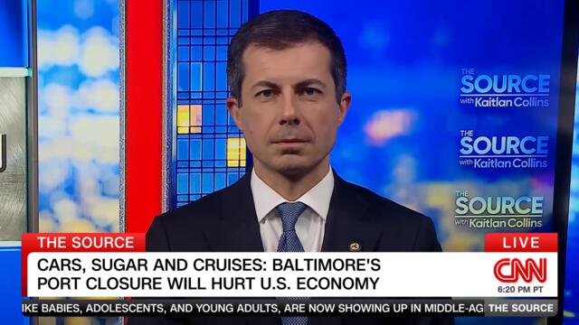 Kaitlan Collins and Pete Buttigieg Full Interview about the Francis Scott Key Bridge, March 28, 2024