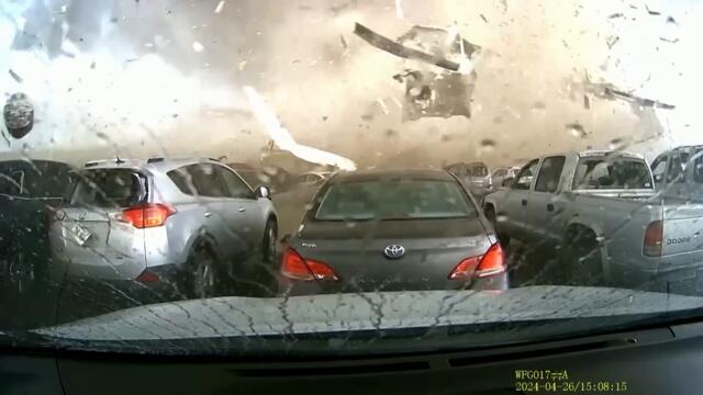 Terrifying Dash Cam Tornado Footage From Lincoln, Nebraska