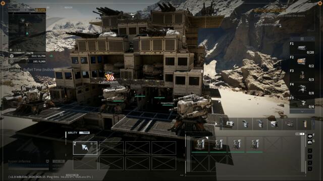 Outpost Infinity Siege Mech Bay launching