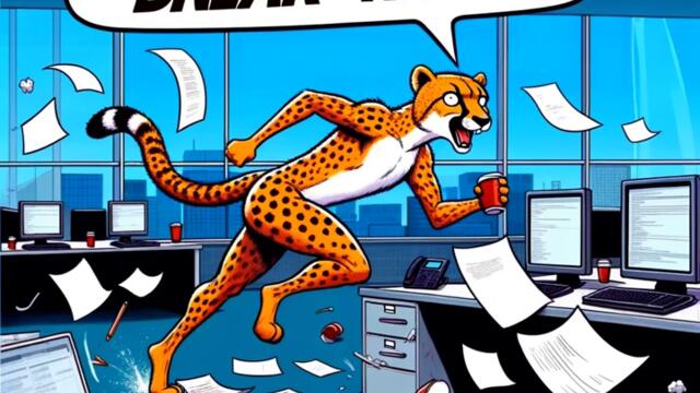 When you're deploying so fast, even the cheetahs can't keep up! #DevOps #CodingHumor #DevOpsMemes