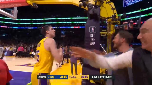 Austin Reaves Beats The 1st Half Buzzer From HALFCOURT In Game 6!