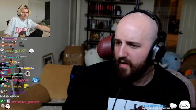 xQc reacts to Techtone Doubling Down on his Frogan Take