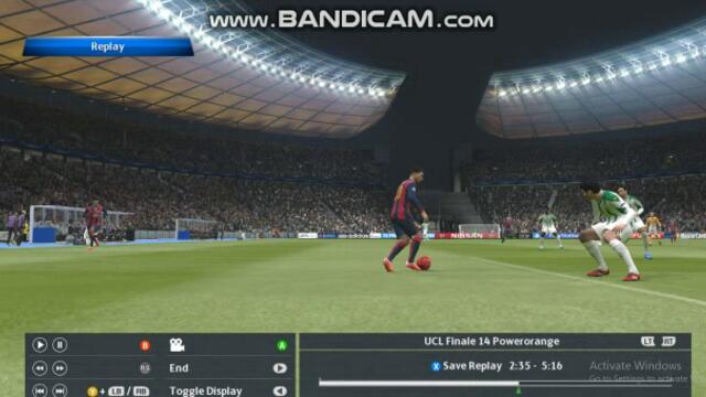 PES 2015 goal on Messi