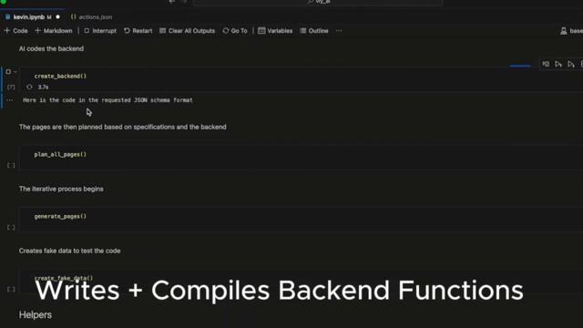 kevin, the AI full stack developer