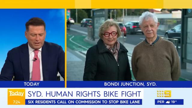 Residents lodge human rights complaint over 'dangerous' new bike lane | 9 News Australia