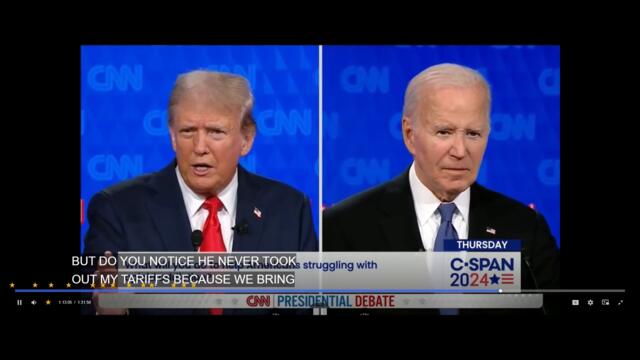 Trump sharts himself during the presidential debate