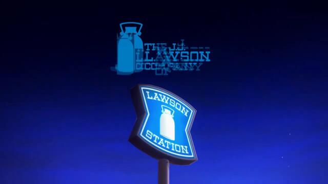 The J.J. Lawson Company ID at Nighttime