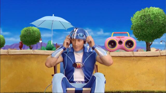 sportacus listens to something amazing