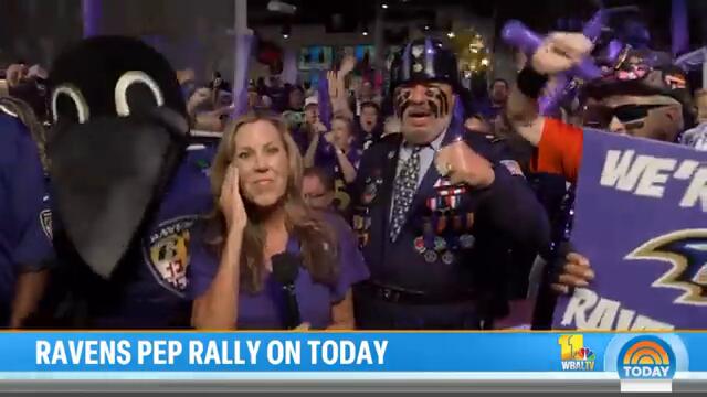 Ravens Pep Rally LIVE on The TODAY Show!