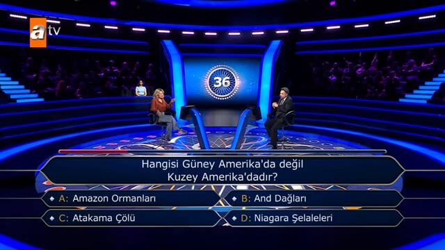 Hangisi Kuzey değil, Güney Amerika'dadır? - Kim Milyoner Olmak İster? 1105. Bölüm