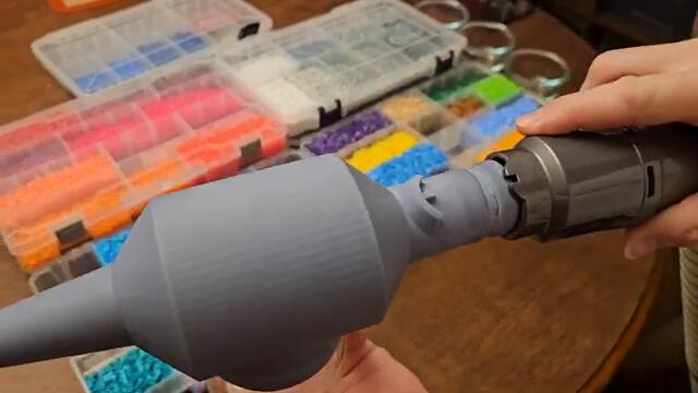 3D-Printed Bead-Collecting Vacuum Attachment