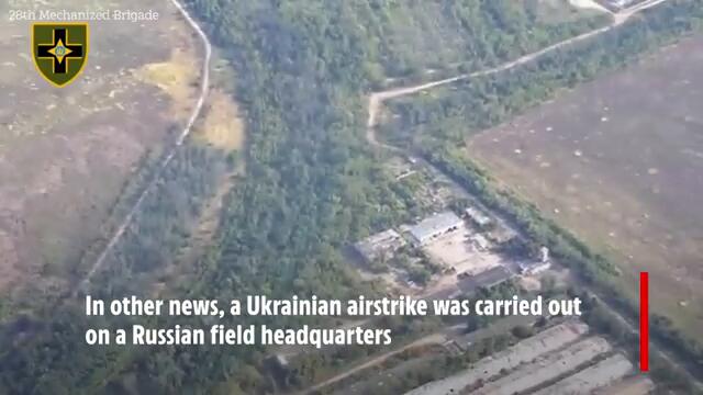 Crack Ukrainian soldier blows Russian drone out of the sky with shoulder-mounted rocket launcher