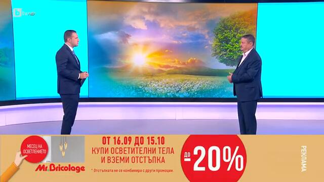 Георги Рачев: Не бързайте с дебелите якета, от събота температурите плавно се повишават