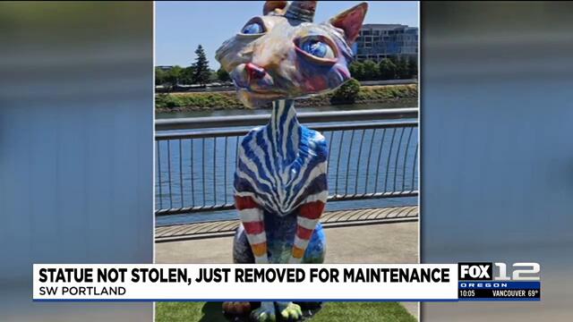 After theft report, Portland finds ‘Keep Portland Weird’ Coraline cat statue wasn’t stolen