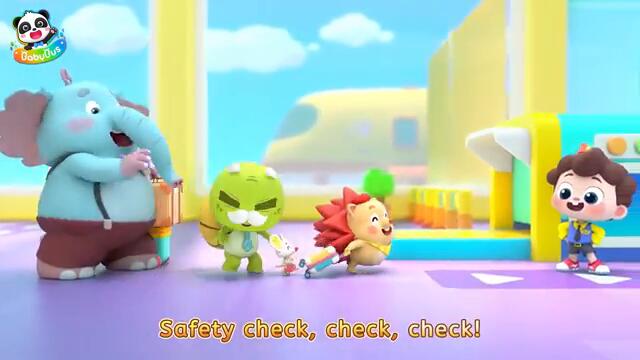 Airport Safety Song | Safety Check Song | Good Manners | Nursery Rhymes & Kids Songs | BabyBus
