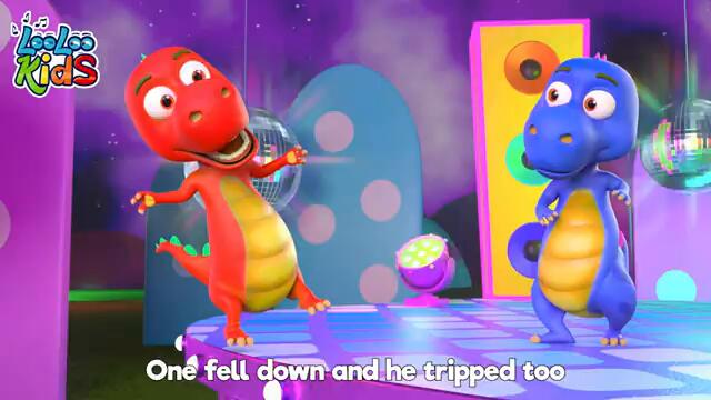 Five Little Dinos - Official Video - Zigaloo and Friends - LooLoo Kids Dinosaur Songs for Kids