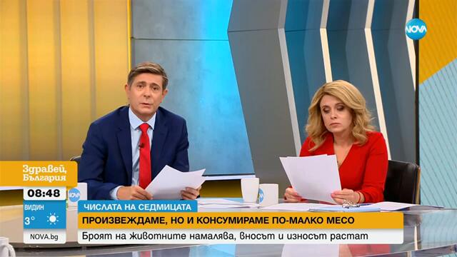„Числата на седмицата“: Броят на селскостопанските животни у нас намалява, вносът и износът растат